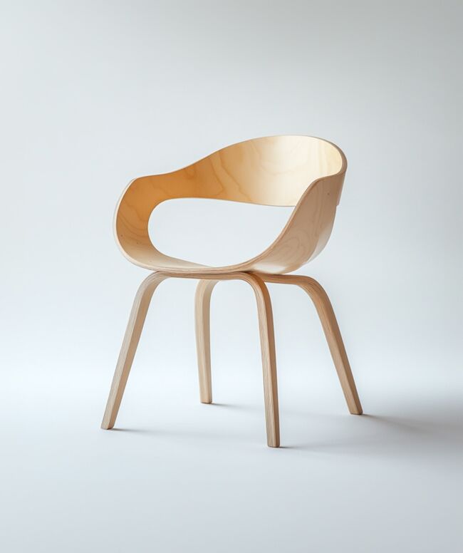 Handmade wooden chair